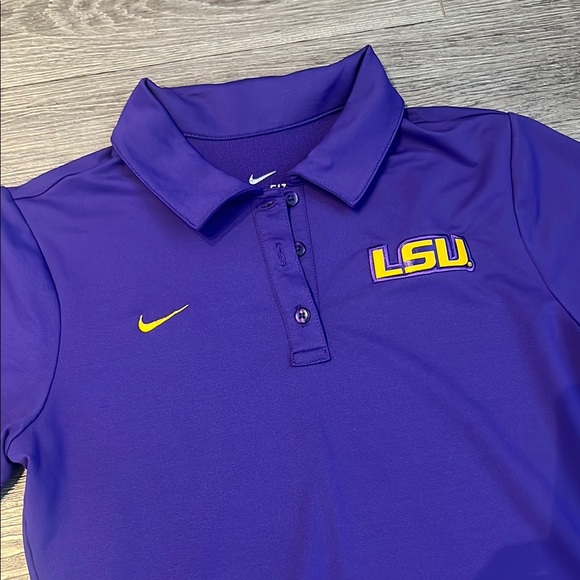 NWOT Nike purple LSU women’s dri-fit polo - Picture 2 of 5